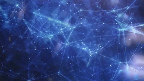 Seamless Virtual Plexus Connection, High-Tech Plexus Network Stock Footage 292145610