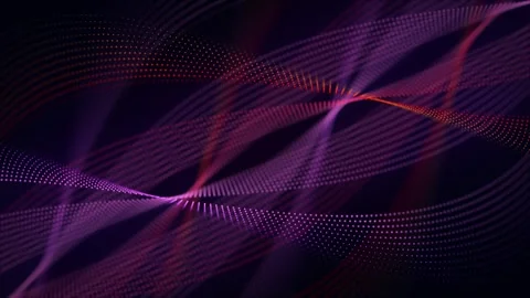 Seamless VJ loop animation with abstract digital forms made of detailed dots Stock Footage 296087443