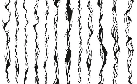 Seamless wall cracks and earth ground holes Stock Illustration