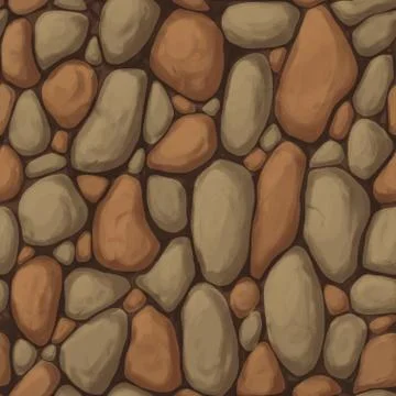 Seamless wall stone Stock Illustration