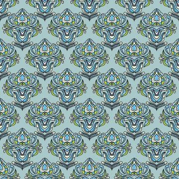 Seamless wallpaper abstract pattern Stock Illustration