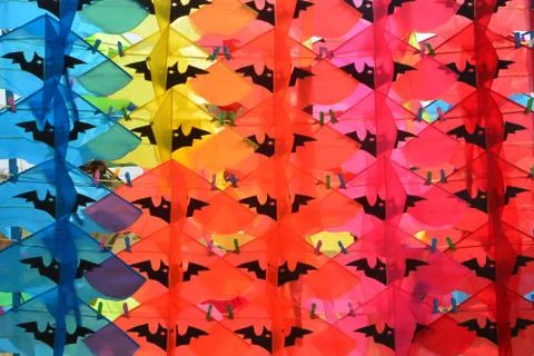 Seamless wallpaper with kite Foto stock