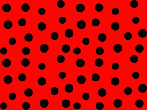 Seamless wallpaper ladybug. Vector continuous Stock Illustration