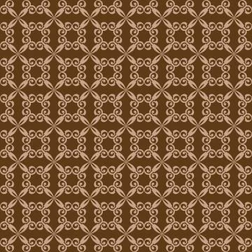 Seamless wallpaper pattern. fabric texture, background floral vector Stock Illustration