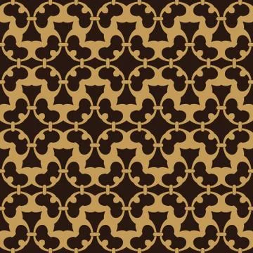 Seamless wallpaper pattern. fabric texture, background floral vector Stock Illustration