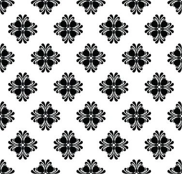 Seamless wallpaper pattern. fabric texture, background floral vector Stock Illustration
