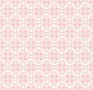Seamless wallpaper pattern. fabric texture, background floral vector Stock Illustration