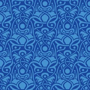 Seamless wallpaper pattern Stock Illustration