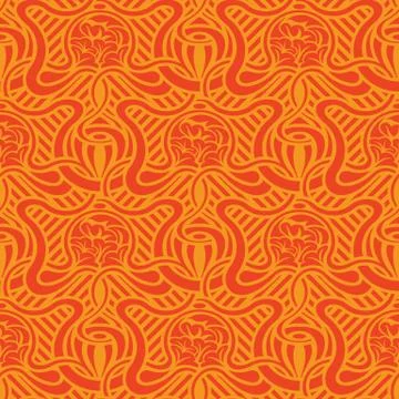 Seamless wallpaper pattern Illustrazione stock
