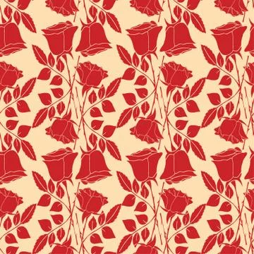 Seamless wallpaper pattern Illustrazione stock