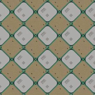 Seamless wallpaper pattern from processors Stock Illustration