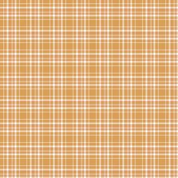 Seamless Warm Orange and White Plaid Pattern Background Stock Illustration