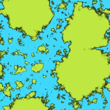 Seamless warped pattern in blue and green Illustrazione stock