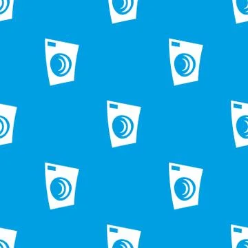 Seamless washing machine pattern Stock Illustration