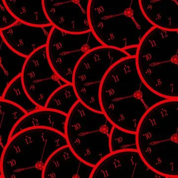 Seamless watch pattern Seamless watch pattern in red and black Copyright: ... Stockfoto's