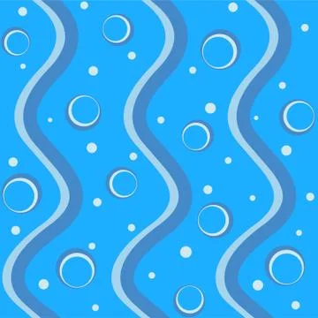 Seamless water background Stock Illustration