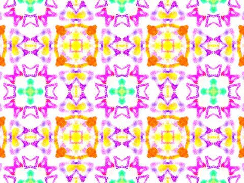 Seamless Water Color Textile Pattern. Stock Illustration