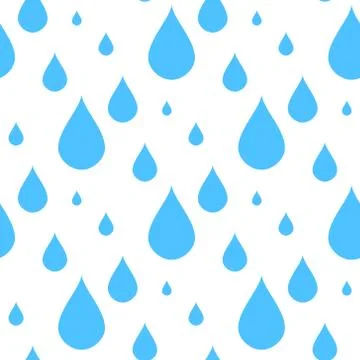 Seamless water drop pattern. Vector background. eps 10 Stock Illustration