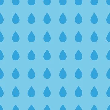 Seamless water drop pattern. Vector background. Illustrazione stock