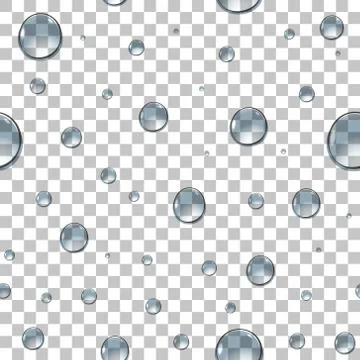 Seamless water drops Stock Illustration