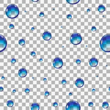 Seamless water drops Stock Illustration