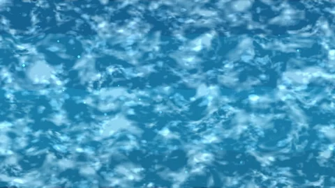 Seamless water surface loop background, blue liquid texture and ocean waves Stock Footage 347956582