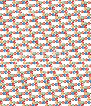 Seamless watercolor Christmas pattern background with colourful balloons Stock Illustration