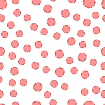 Seamless watercolor dots pattern background Stock Illustration
