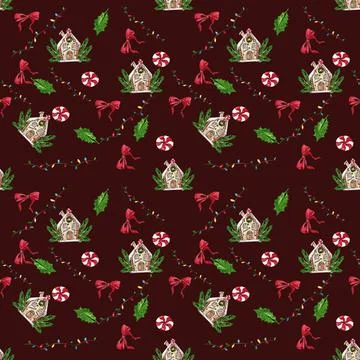 Seamless watercolor pattern Digital Paper Stock Illustration