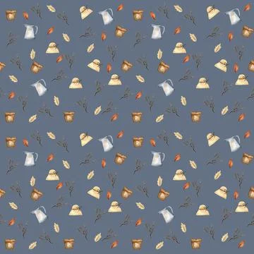 Seamless watercolor pattern Digital Paper Stock Illustration