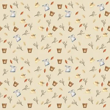 Seamless watercolor pattern Digital Paper Stock Illustration