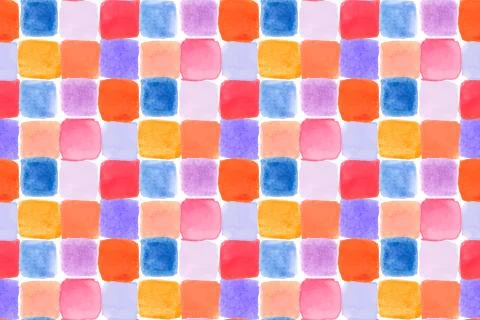 Seamless watercolor pattern Stock Illustration