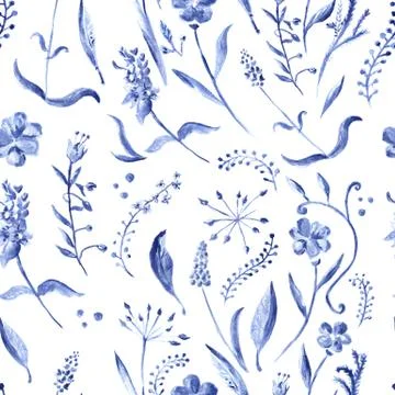 Seamless watercolor pattern Stock Illustration