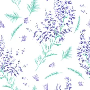 Seamless watercolor pattern Stock Illustration