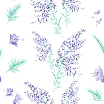 Seamless watercolor pattern Stock Illustration