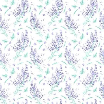 Seamless watercolor pattern Stock Illustration