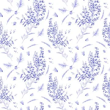 Seamless watercolor pattern Stock Illustration