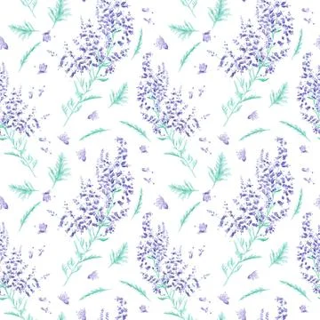 Seamless watercolor pattern Stock Illustration