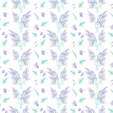 Seamless watercolor pattern Stock Illustration
