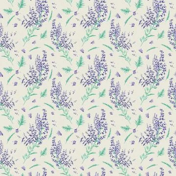 Seamless watercolor pattern Stock Illustration