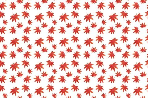 Seamless watercolor pattern with maple leaves 스톡 일러스트