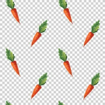 Seamless watercolor pattern with vegetables. Stock Illustration