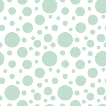 Seamless watercolor rain pattern. Balls on a white background. Vector Stock Illustration
