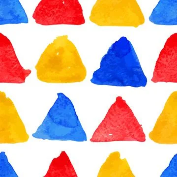Seamless watercolor triangles Stock-Illustration