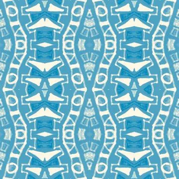 Seamless watercolor triangles pattern. Hand drawn geometric mosaic. 스톡 일러스트