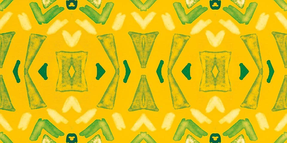 Seamless watercolor triangles pattern. Hand drawn geometric mosaic. Illustrazione stock