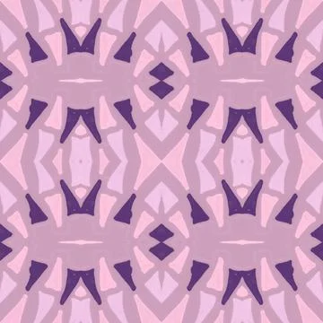Seamless watercolor triangles pattern. Hand drawn geometric mosaic. Illustrazione stock