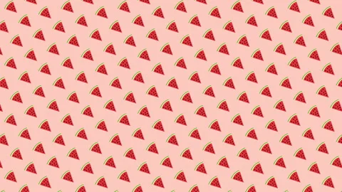 Seamless watermelon a slice pattern geometric patterns video motion background Stock Footage 336162360