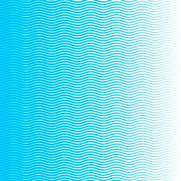 Seamless wave background with gradient in blue. Stock Illustration