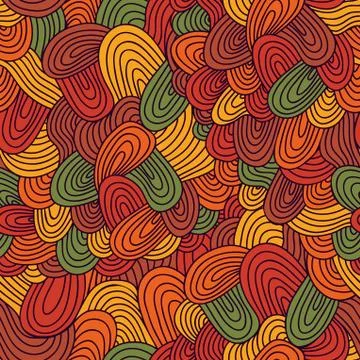 Seamless wave hand-drawn pattern, waves background (seamlessly tiling).can be Stock Illustration